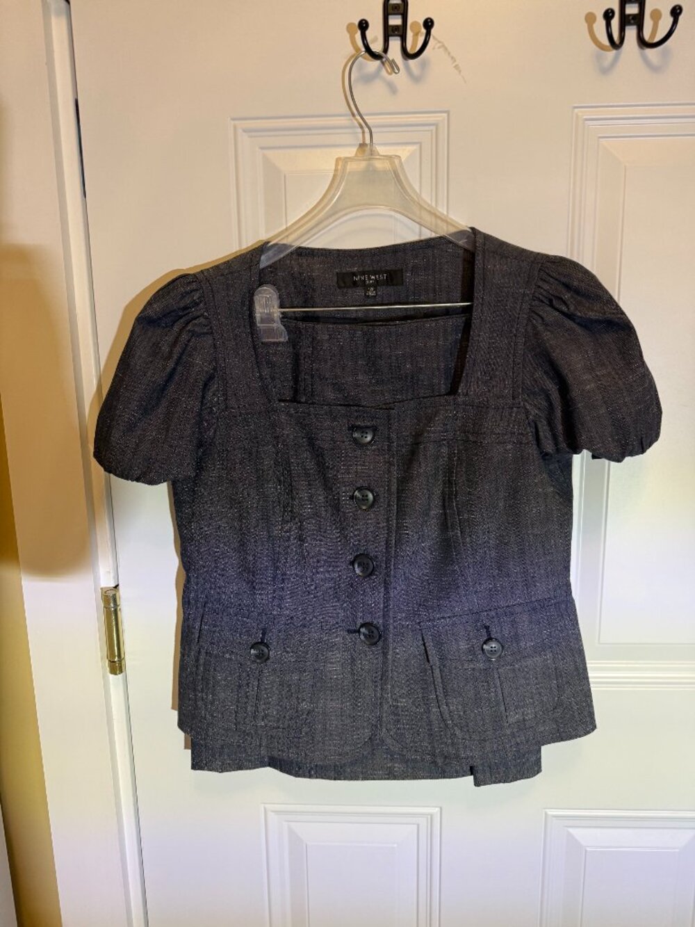 Charcoal Puff Sleeve Set
